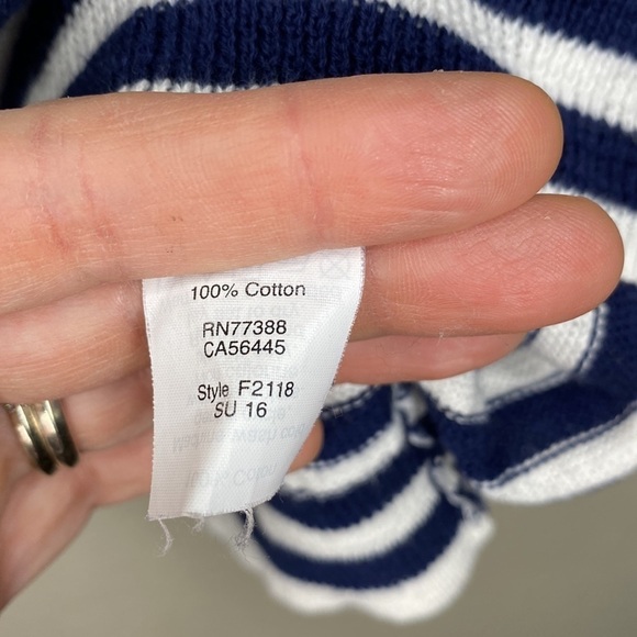 J. Crew factory striped sweater top size large - Picture 3 of 3